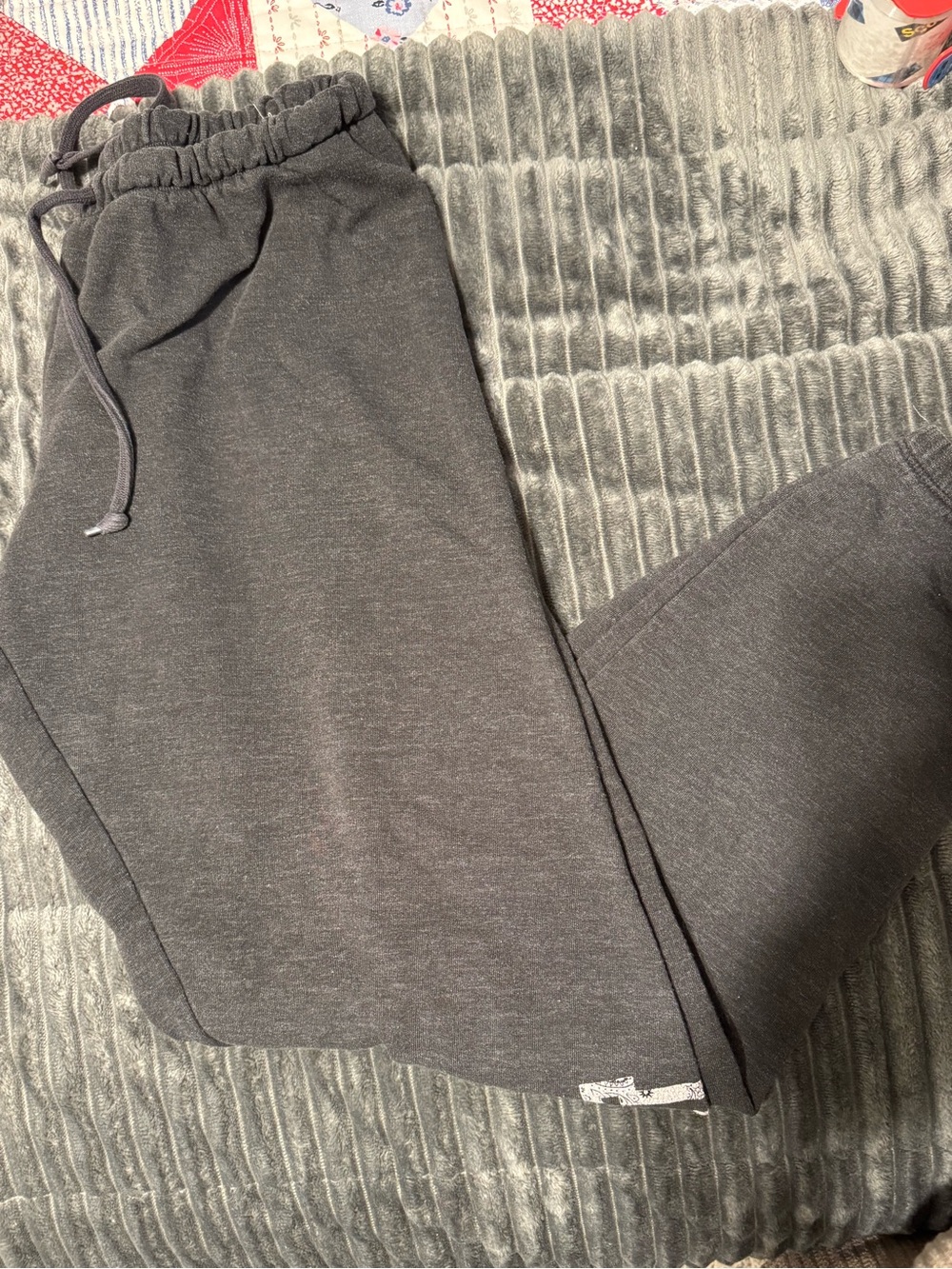 Victoria Secrets ‘pink’ Charcoal Gray Drawstring Sweatpants